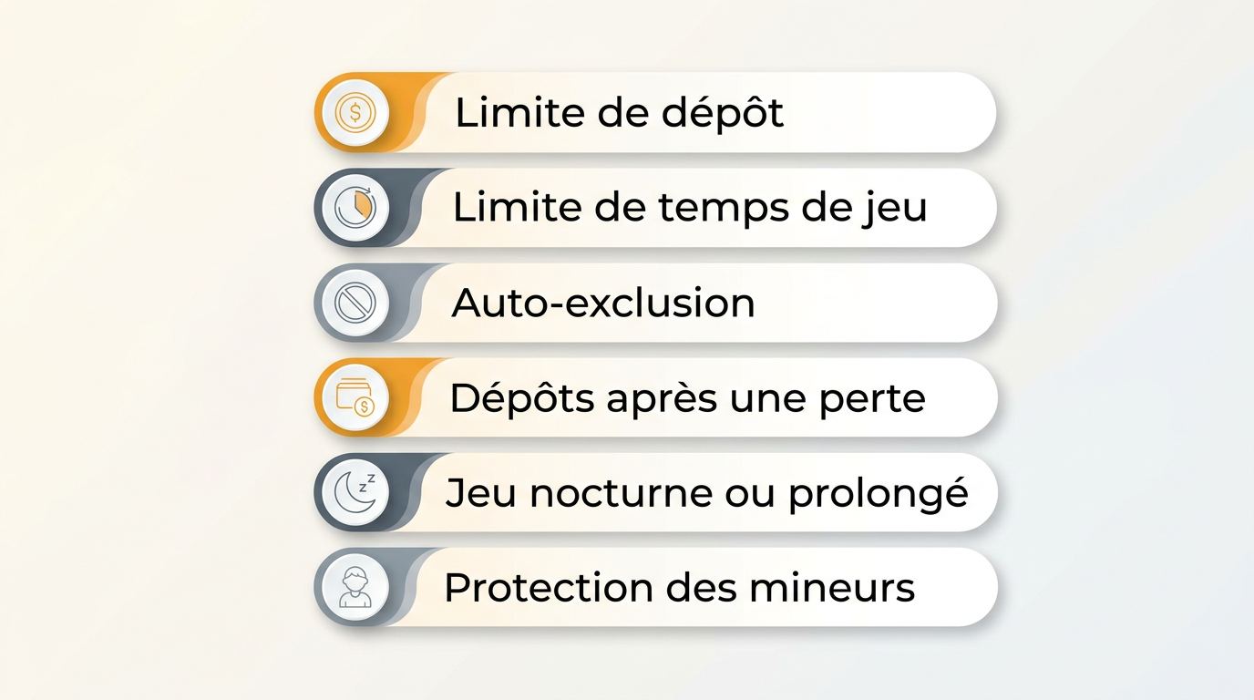 Outils de jeu responsable proposés par les casinos récents